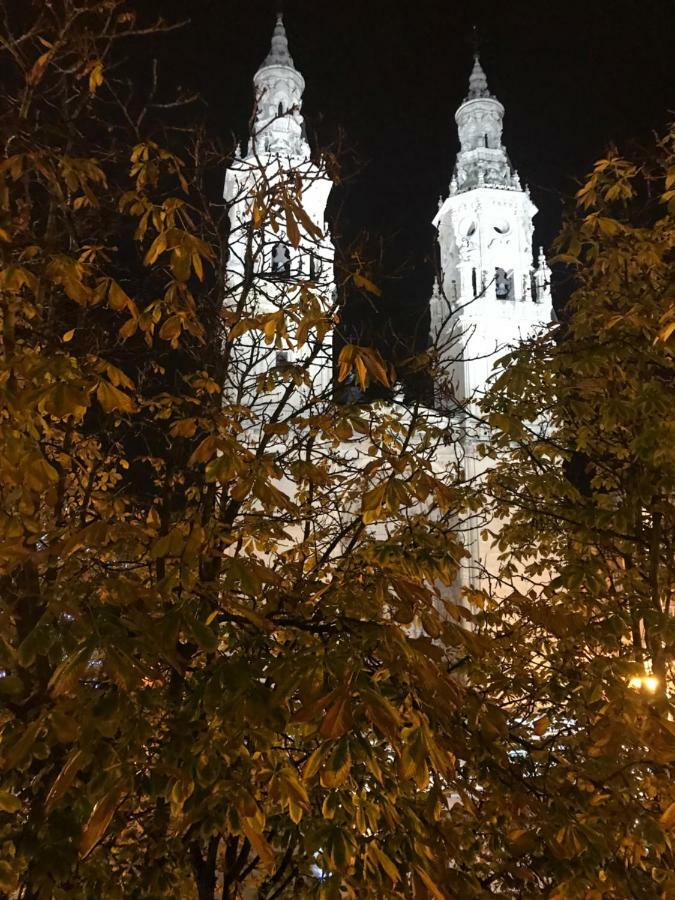 Apto Con Vistas A La Catedral Y Aire Acondicionado Apartamento Logroño Exterior foto